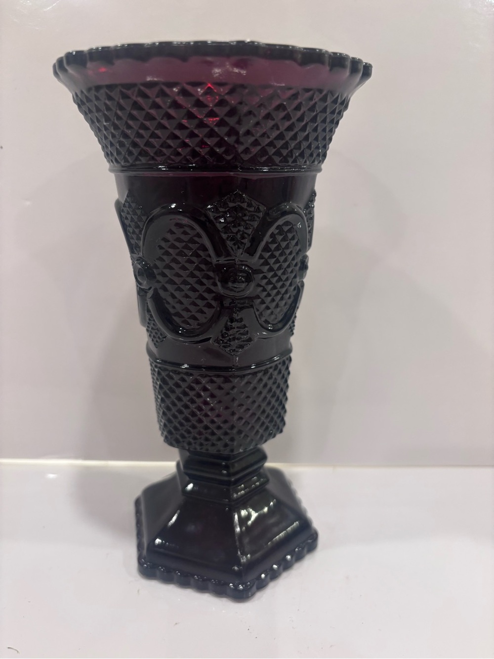 Vintage AVON Cap Cod Ruby Red Vase